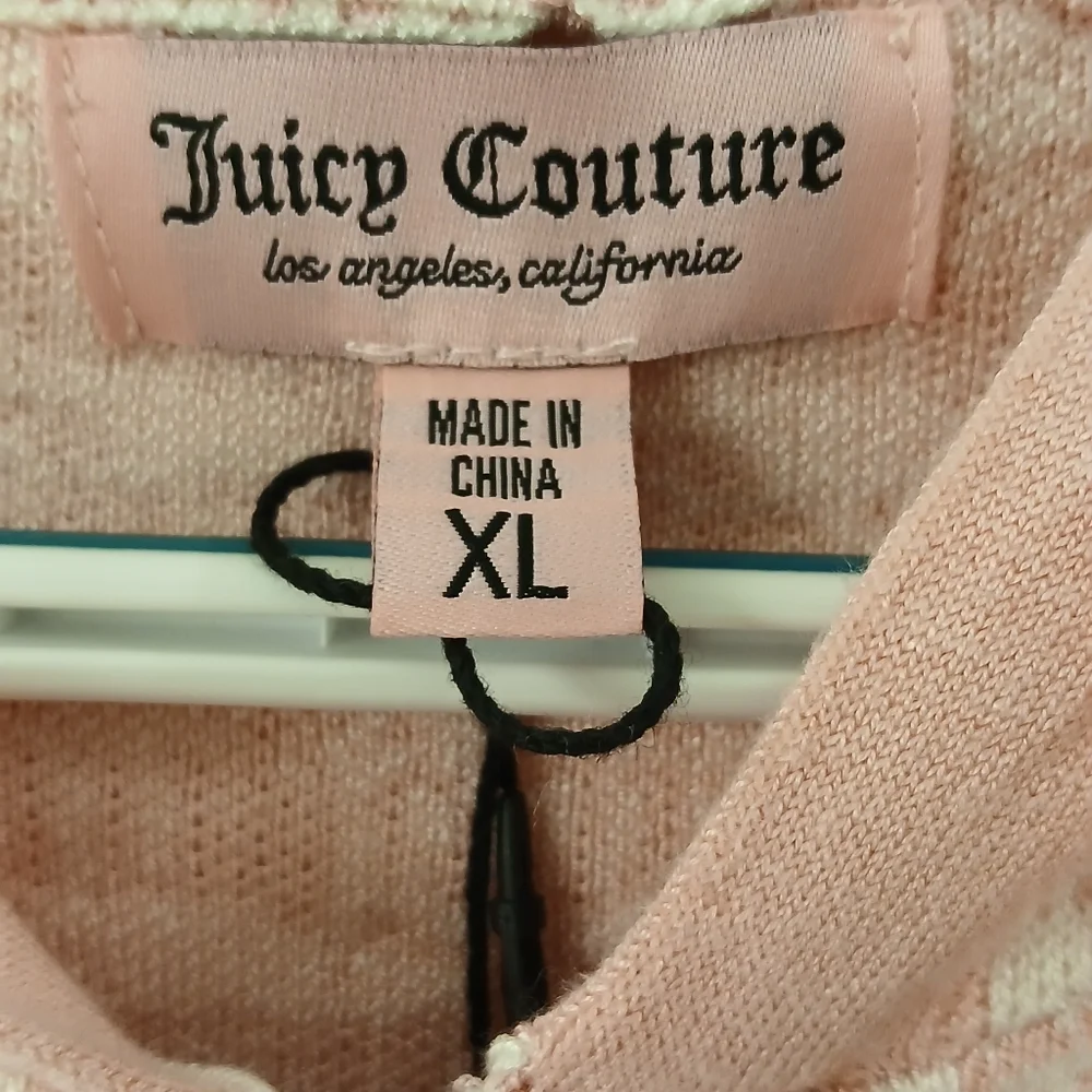 Juicy Couture 2‑Piece Logo Sweater Knit Jogger Set – XL – NWT